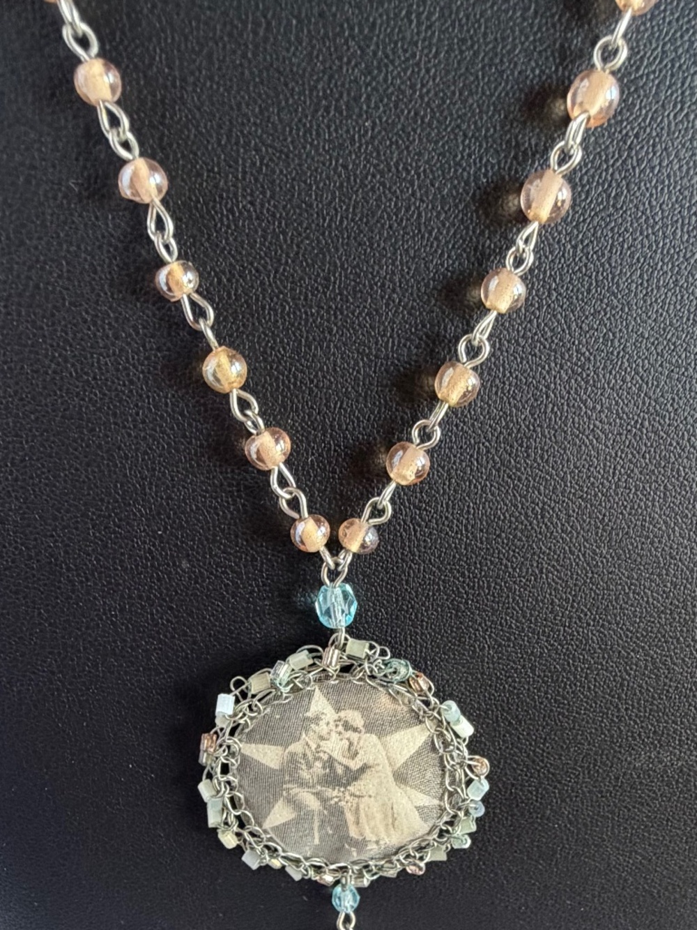 Designer Lisa Toland Vintage Necklace - "Bygone Image"